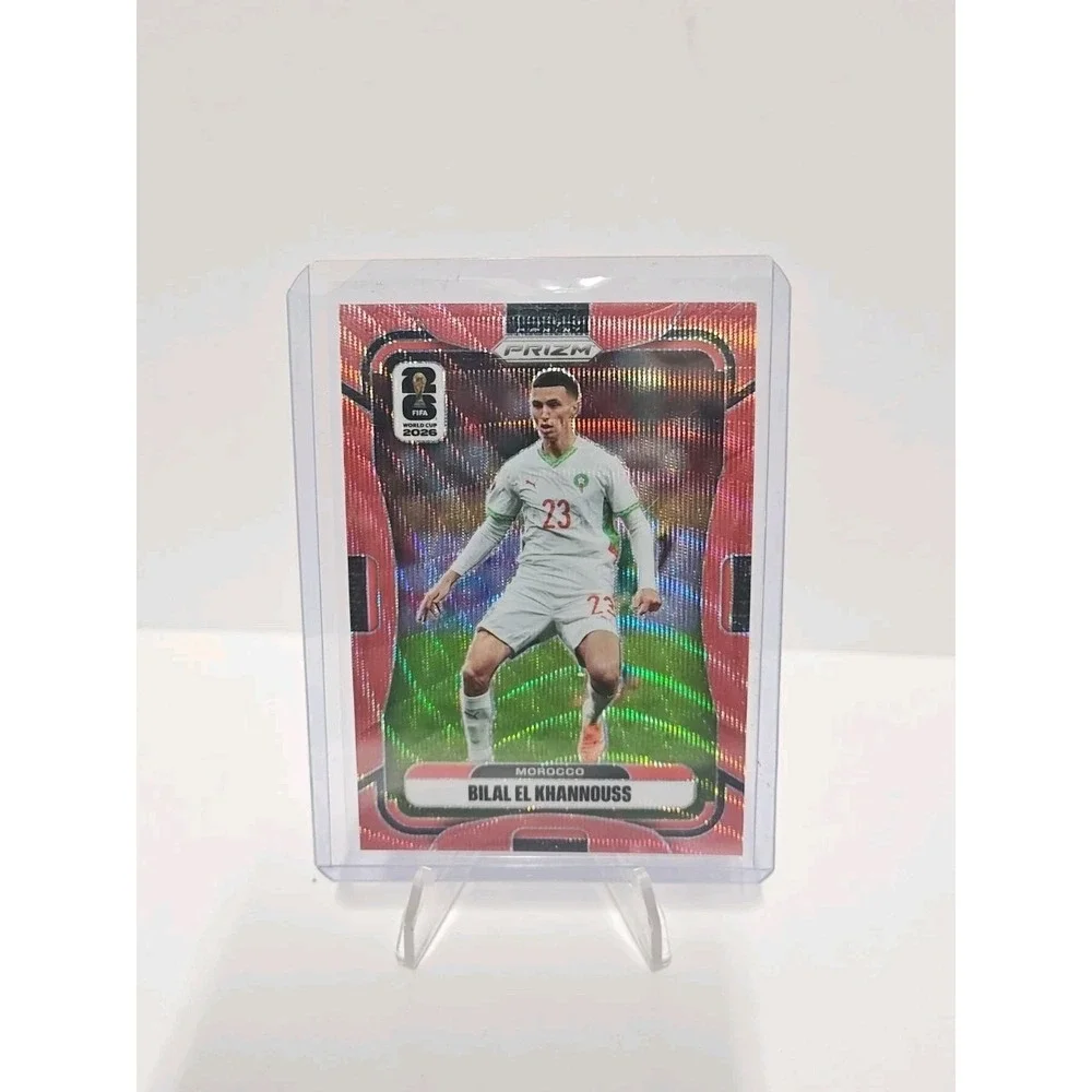 2026 Panini Prizm FIFA World Cup Bilal El Khannouss Wave Prizm /39 #294 Morocco